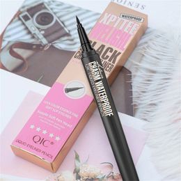 24 saat uzun ömürlü sıvı eyeliner 0.1mm ince uç klasik hızlı kuruyan su geçirmez siyah cazibe luquid eyeliner