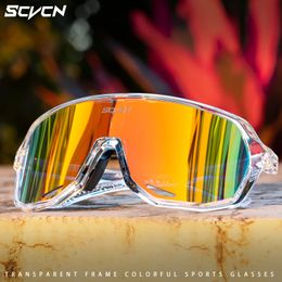 SCVCN Cycling Glasses Pochromic Sunglasses UV400 Bicycle Eyewear Sports MTB Outdoor Bike Goggles Eyepieces 240401