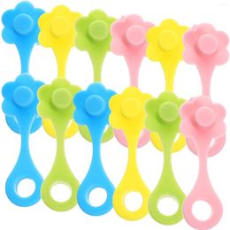Disposable Cups Straws 20 Pcs Metal Straw Mason Cup Plug Topper Caps Cover Silicone Toppers Tip Airtight Plugs