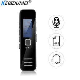 Players Kebidumei Digital Voice Recorder 20hour Recording MP3 Player Mini Voice Recorder Support 16GB TF Card Professional Dictaphone