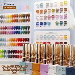 Gel Eleanos 60 Colours Nail Gel Polish Set Updated Sansu Gel Varnish Set Nail Gel Kit Free Colour Chart For Nail Salon 15ml UV Gel Kit