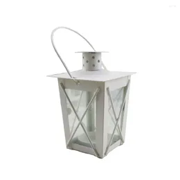 Candle Holders 1pc Metal Lantern Farol 20cm Garden Decorative Light Stable Atmospheric Lighting Windlight