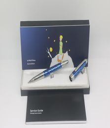 Little Prince Pilot Roller Pen blue body and silver trim engrave with Serial Number office school supply perfect gift8500452