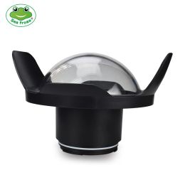 Cameras Seafrogs 8inch Camera Diving Fisheye Wide Angle Lens Dome Port for Sony Canon Nikon Camera Underwater Housing Case