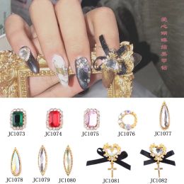 Gel 100pcs Crystal Rhinestones Nail Art Decoration 3d Charm Alloy Sier Gems Jewelry Rhinestones Pearl Zircon Crystals Charms