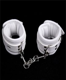 Loverkiss Sexy White Faux Leather s or Ankle s Slave Sex Game Fetish Toys Sex Bondage Restraints Sex Products Y181108029801658