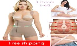 Full Body Shaper Fajas Colombianas Women Seamless Thigh Slimmer Open Bust Shapewear Firm Tummy Control Bodysuit5102884