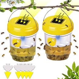 Traps Solar LED Gardening Fly Trap Insect Trap Drosophila Fruit Fly Wasp NonToxic Insect Repellents Garden Park Insect Catcher Tool