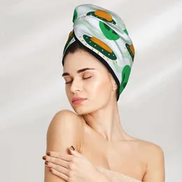 Towel Microfiber Girls Bathroom Drying Absorbent Hair Cute Alien UFO Invasion Spaceship Magic Shower Cap Turban Head Wrap