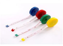 New portable 15m retractable ruler centimeterinch tape measure mini ruler Colourful cute design Great for travel camping Measurin5404137