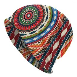 Berets Ethnic African Autumn Female Thin Beanies Windproof Unisex Skullies Bonnet Hats