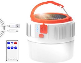 Solar Lamps Camping Lantern LED Emergency Portable Light IP45 Rainproof 18650 Battery Solared Powered Flashlight for Tent Hanging9305952