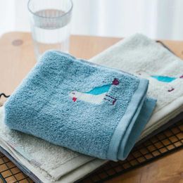 Towel Sell Pure Cotton Jacquard Bird Adult Wholesale Thickened Absorbent Cartoon Face Price For 2pcs