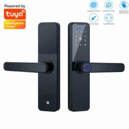 Lock Tuya Smart Door Lock Smart Home Security Protection Fingerprint/Smart Card/Password Cerradura Inteligente For Smart Door Lock