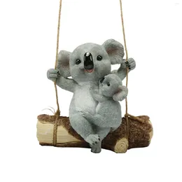 Garden Decorations Hanging Resin Cute Swinging Figurine Statue For Lawn Yard Patio Porch