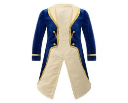 Jackets Kids Boy Prince Cosplay Costume TurnDown Collar Tuxedo Coat Jacket Tailcoat Children Halloween Carnival Birthday Party Dr7966737