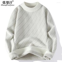 Men's Sweaters Autumn And Winter Men Fashion Printing Round Neck Sweater Knitted Crew Warm Casual Top Pullover Jumpers