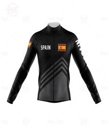 Cycling Jerseys 2021 Spain Pro Team Man Long Sleeve Breathable Clothing Bike Uniform Jersey Set MTB Ropa Ciclismo Racing Sets5955882