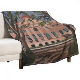 Blankets The Cistern Yard College Of Charleston Throw Blanket Bed Plaid Fashionable Camping Retro