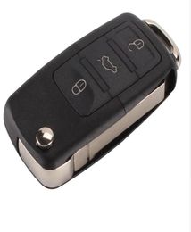 3 button Folding Car Remote Flip Key Shell Case Fob For VW Passat Polo Golf Touran Bora Ibiza Leon Octavia Fabia6494173