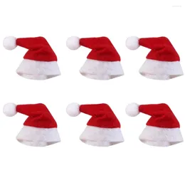 Party Decoration 30pcs Mini Christmas Hat Santa Claus Xmas Lollipop Wedding Gift Creative Caps Tree Ornament Decor