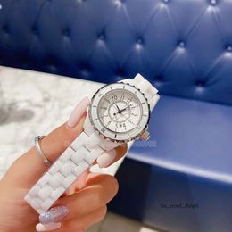 Lady's Quartz Chanells Watches White Ceramic Sapphire Crystal Factory Diamond Dial 33mm H5698 Ladies Watch Women Fashional Watchs Woman Designer Wristwatch 547