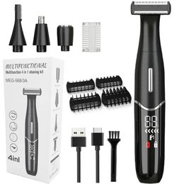 Intimate Areas Haircut Precision Shaver Men Bikini Line Sensitive Razor Balls Eggs Pubic Hair Shaving Trimmer Face Beard Clipper 240408