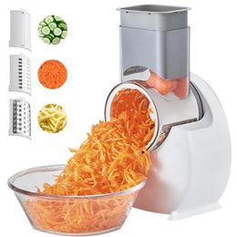 Veggie Chopper Powerful Electric Food Grater EU Plug Detachable Efficient Vegetable Slicer for Home Kitchen 240325