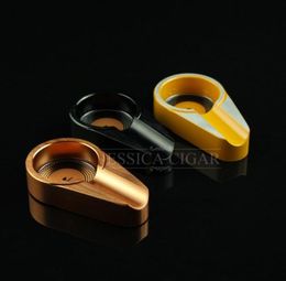 MINI Gadgets Portable Ashtray Titanium Alloy Mini Titanium Alloy Travel Tobacco Cigar Ashtray Holder 1 Rest2663564