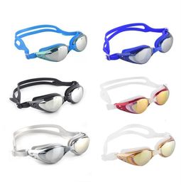 Unisex Adult Coating Mirrored Sport Goggles Water Sportswear Anti Fog Waterproof Swimming Glasses265L5146432