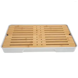 Plates Tea Tray Serving Wood Coffee Table Japanese Style Trays Eating Rectangle Cup Holder