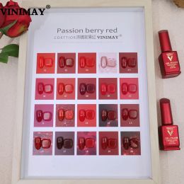 Gel VINIMAY 20pcs/Set Red Gel Nail Polish Nail UV Gel Varnish Soak Off Gelpolish Gel Varnish Nail Art Lacque Primer