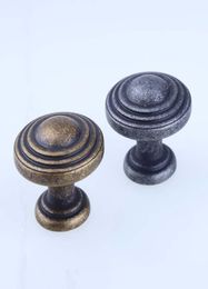 30mm antique bronze iron drawer knobs s dresser kitchen shoe cabinet door handles knobs Vintage distress3711013