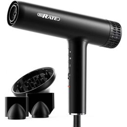 SHRATE Professional Ionic Hair Dryer with Brushless Motor, 3 Heat Settings, 3 Speeds, Diffuser, and 2 Concentrator Nozzles for Easy Styling and Healthy Hair