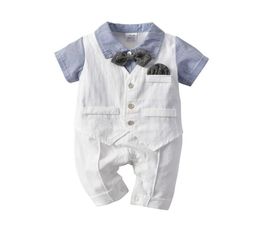 Baby Boy Infantil Rompers Boy 2019 Summer Birthday Baptism Wedding Party Clothes Fashion High Quality Kids Child Summer OutfitsBab1408514