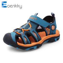 Sneakers Fashion Children Sandals for Boys Girls NonSlip Beach Shoes Kids Closed Toe Sports Casual Sandals Hook Loop Teenagers 2022 New