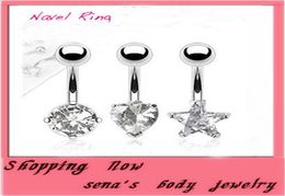 New 2015 Fashion Europestyle Belly Button Rings Stainless Steel Navel Piercing Belly Rings Body Jewellery Shiny jewel zircon buckle 6355068