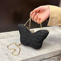 Evening Bags Cute Butterfly Small PVC Shoulder Crossbody Bags for Women 2023 Hit Luxury Party Evening Handbags and Purses Female Clutch