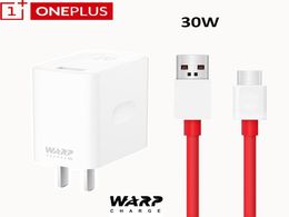 Original One Plus Warp Charge 30w Dash Wall Charger Adapter with Type C Cable Kit for One Plus 7 Pro 1 33T55T66T1746881