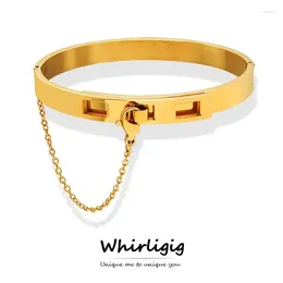 Bangle Bracelet For Women Stainless Steel Gold Plated Women's Bangles Bracelets Designer Luxury Woman Jewelry Accessories Couple Gift