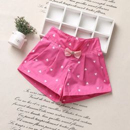 Kids Summer Shorts Bow Princess Shorts For Girls Fashion Girls Shorts Children Pants Girl Short Flower Girls Clothing 240328