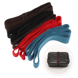 Dinnerware 12PCS Bento Box Strap Stretchable Fixed For School Work Outdoors Meals Picnic ( )