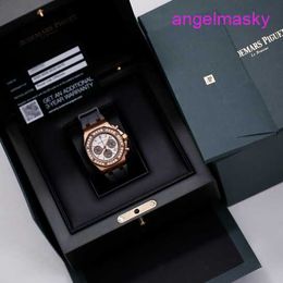 Ladies' AP Wristwatch 26231OR Royal Oak Offshore Panda Ladies 18k Rose Gold Diamond Watch Automatic Mechanical Swiss Luxury Watch Gauge 37mm
