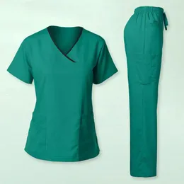 Gym Clothing Uniforms Women Scrubs Sets Doctors Nurses Accessories Dental Clinic Beauty Salon Workwear Suit