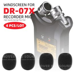 Accessories Microphone Windscreen Pop Filter Mic Cover For TASCAM DR07 DR07X DR07 DR07X DR 07 X MKII MK 2 Windproof Sponge Recorder Foam