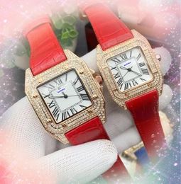 CAR TIMER Brand table Women men luxury watch bling diamonds ring bracelet girl clock ladies quartz battery Steel Metal Good Quality chain bracelet wristwatch gifts