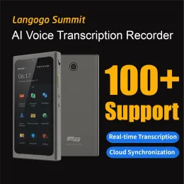 Recorder Langogo Language Voice Recorder and Translator Instant Translate Device for Travel Business RealTime Pocket Record English