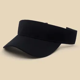 Wide Brim Hats Men Women Adjustable Tennis Caps Sport Headband Classic Sun Sports Visor Hat Running Beach Outdoor