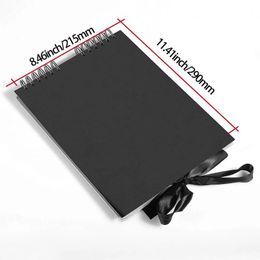 2024 30/80 Pages Photo Albums 80 Black Pages Memory Books A4 Craft Paper DIY Scrapbooking Picture Wedding Birthday Childrens GiftCraft paper DIY scrapbook