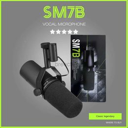 Microphones SM7B Cardioid Dynamic Microphone Sm7b 7B Studio Selectable Frequency Response Microphone for Live Stage Recording Podcasting 240408